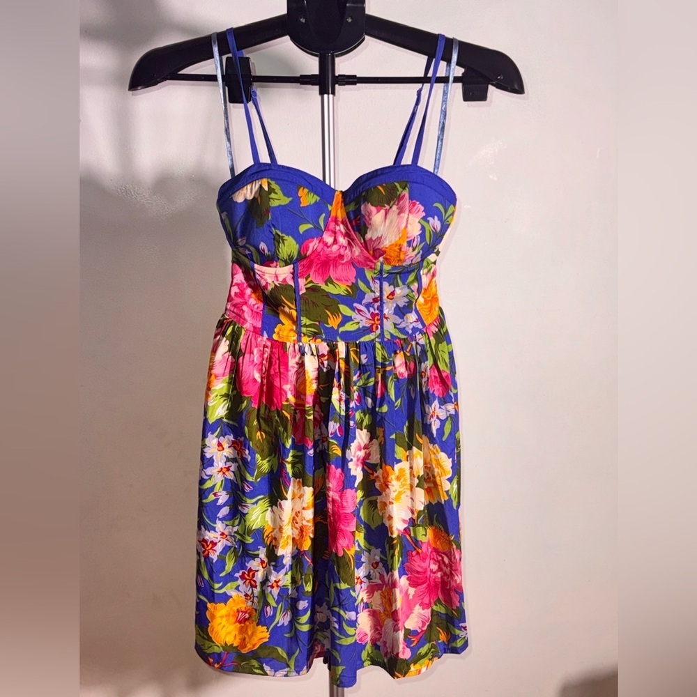 Vibrant Floral Smocked Dress
